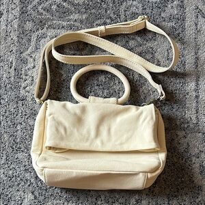 HOBO Cream Yellow Satchel Crossbody Soft Leather Handbag